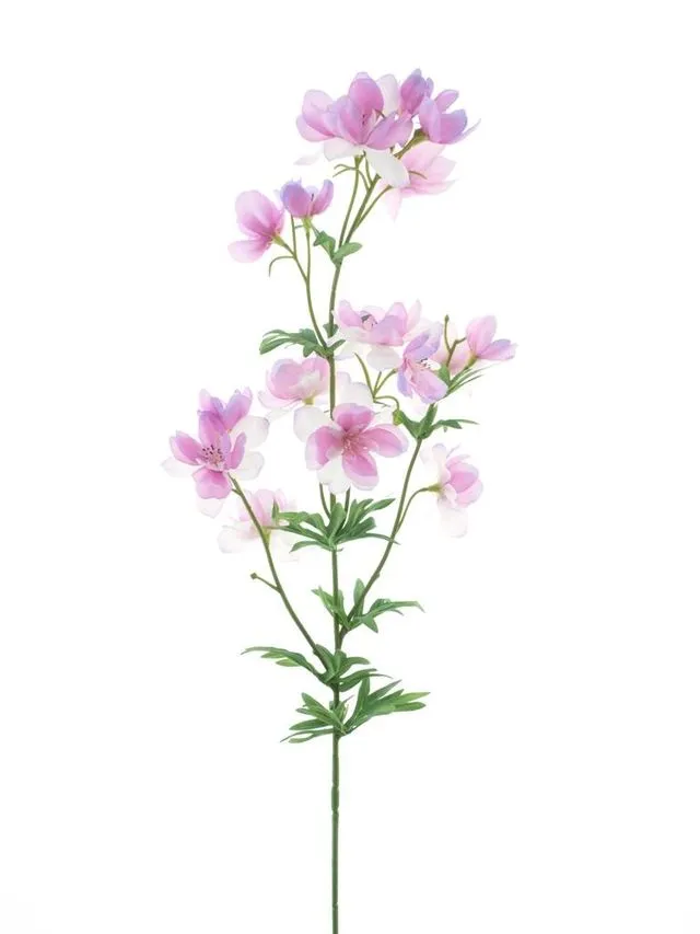 Feuillazur Rungis Delphinium fleur artificielle Rose 84cm