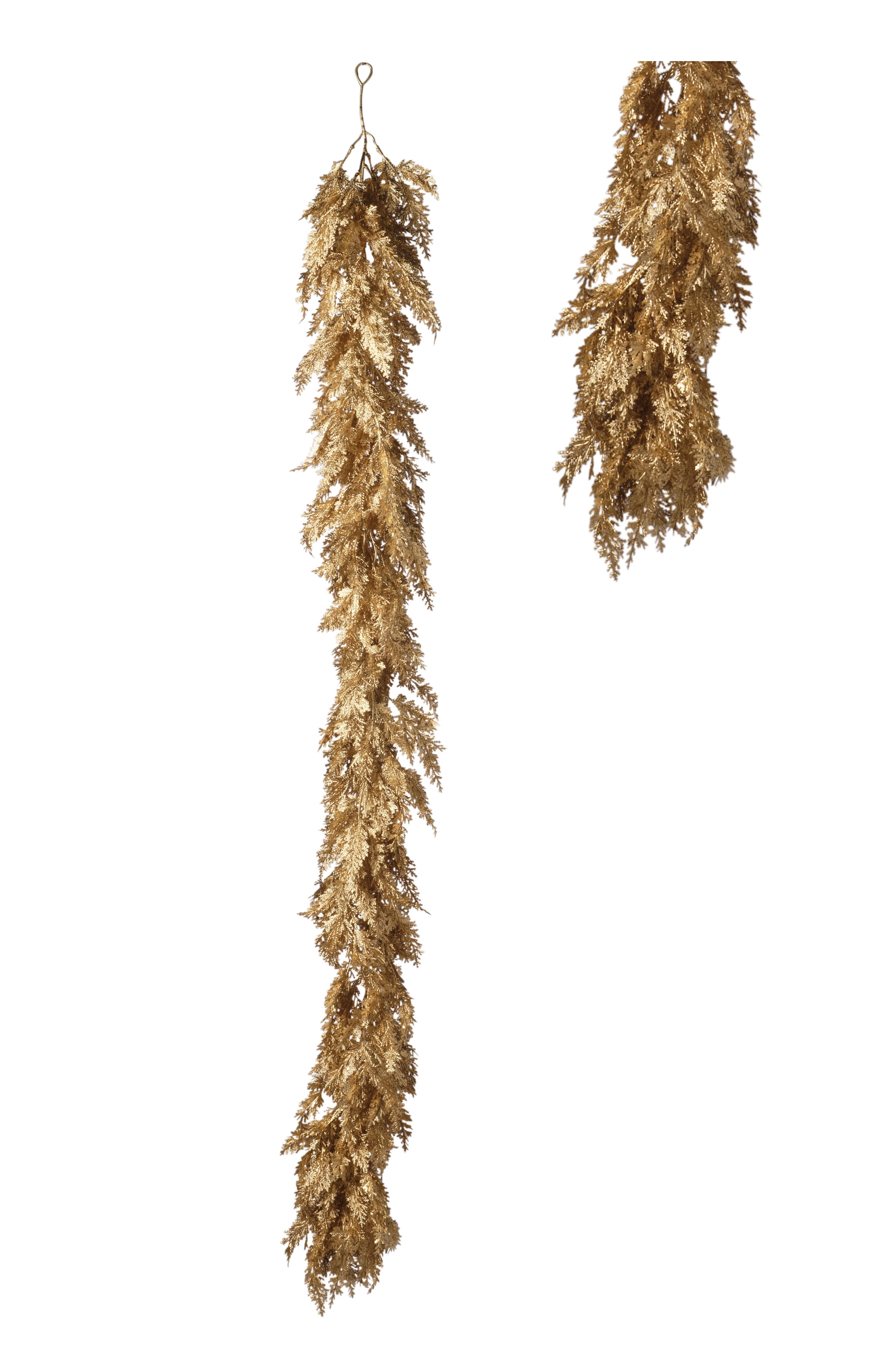 Feuillazur Rungis Guirlande cyprès doré déco Noël 170cm