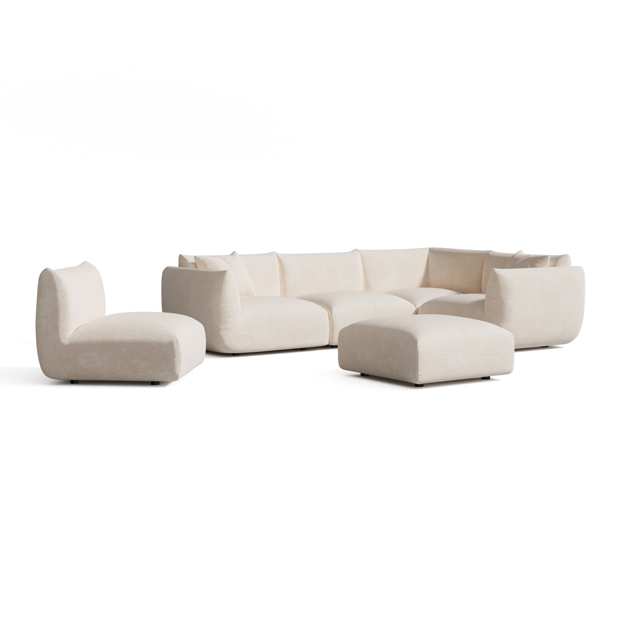 Sia Home Nooma canapé d'angle panoramique 8 places modulable