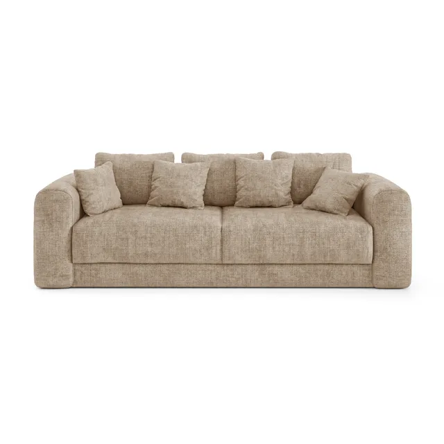 Sia Home Rio canapé convertible beige coffre 3-4 places