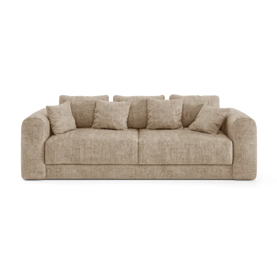 Sia Home Rio canapé convertible beige coffre 3-4 places