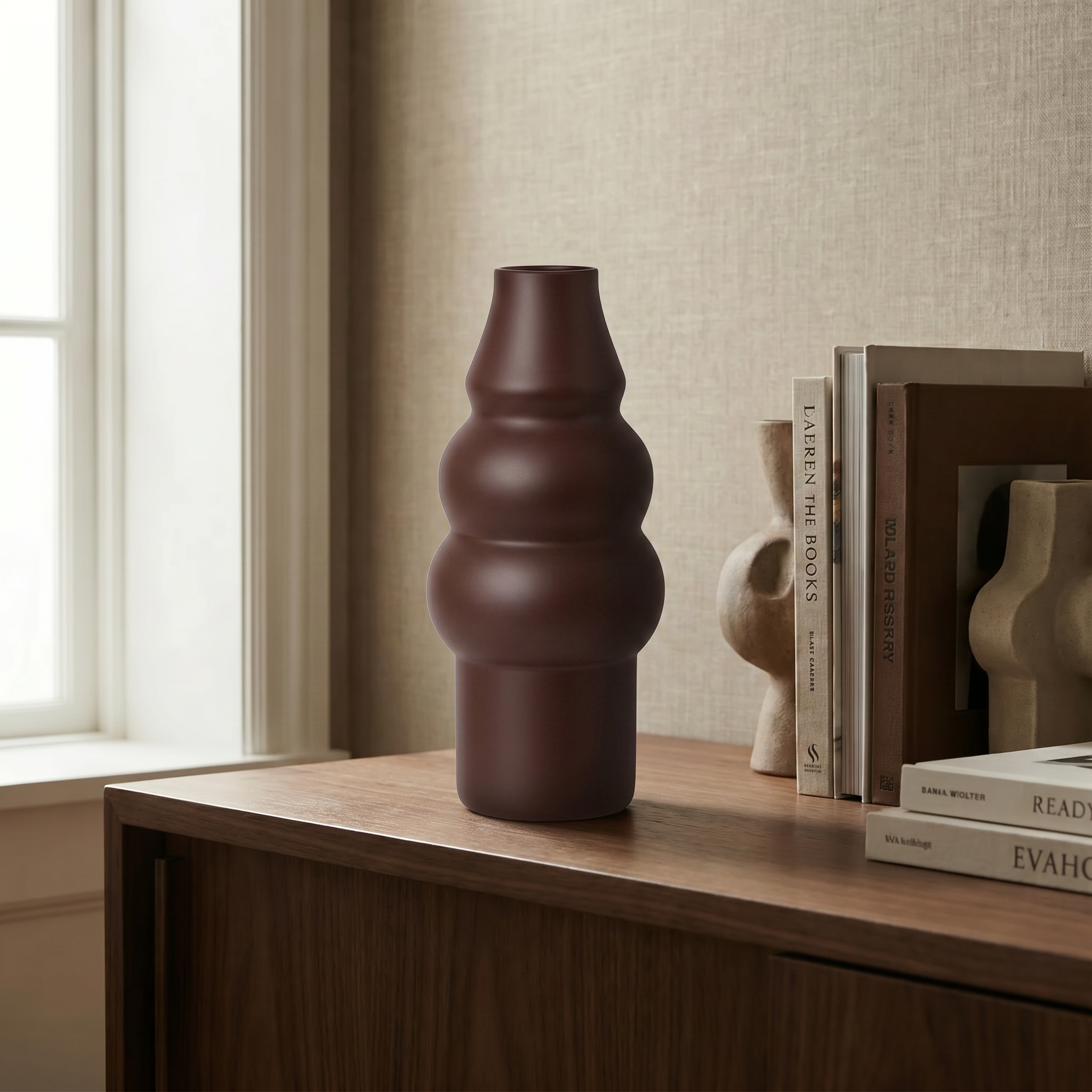 Sia Home Chrysalide vase verre marron 36 cm