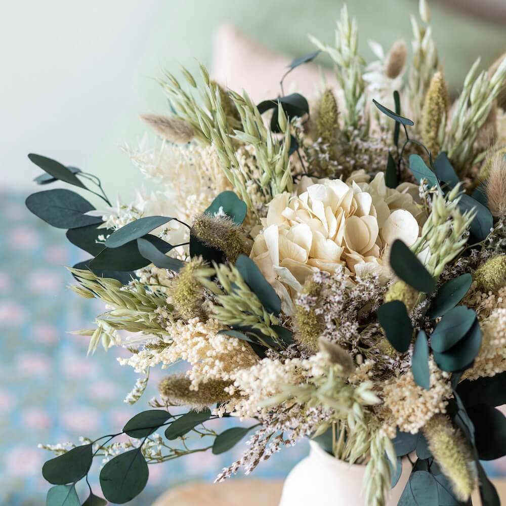 Flowrette Anatole bouquet fleurs sechees naturel eucalyptus S