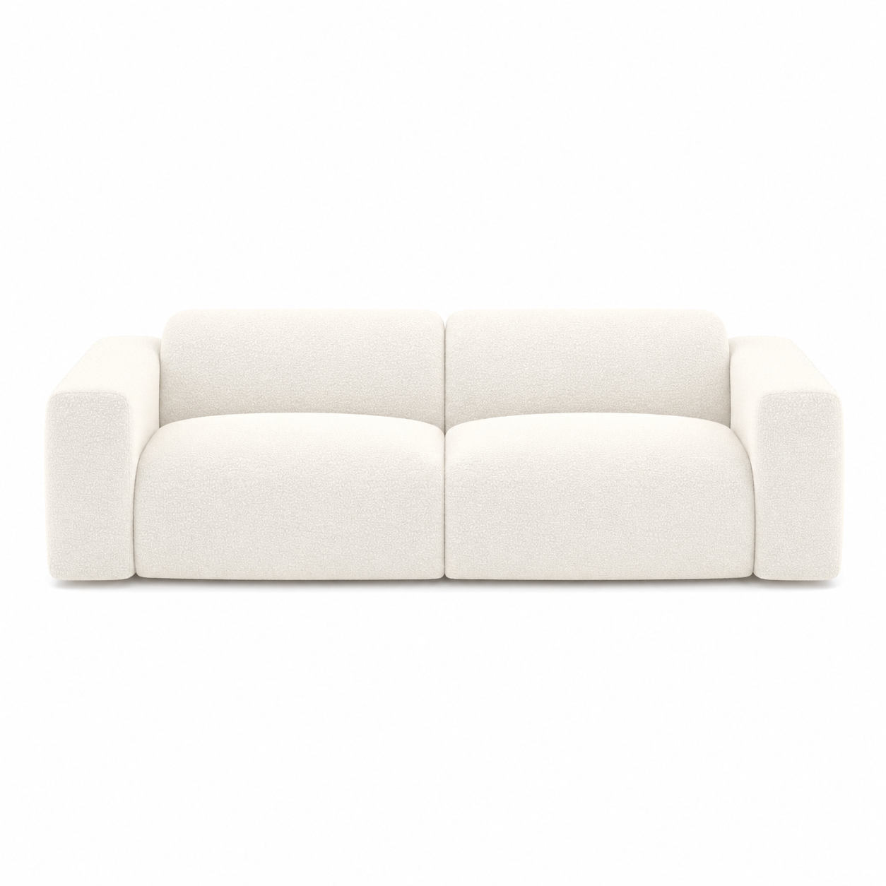 Sia Home Myra canapé crème tissu arrondi confort