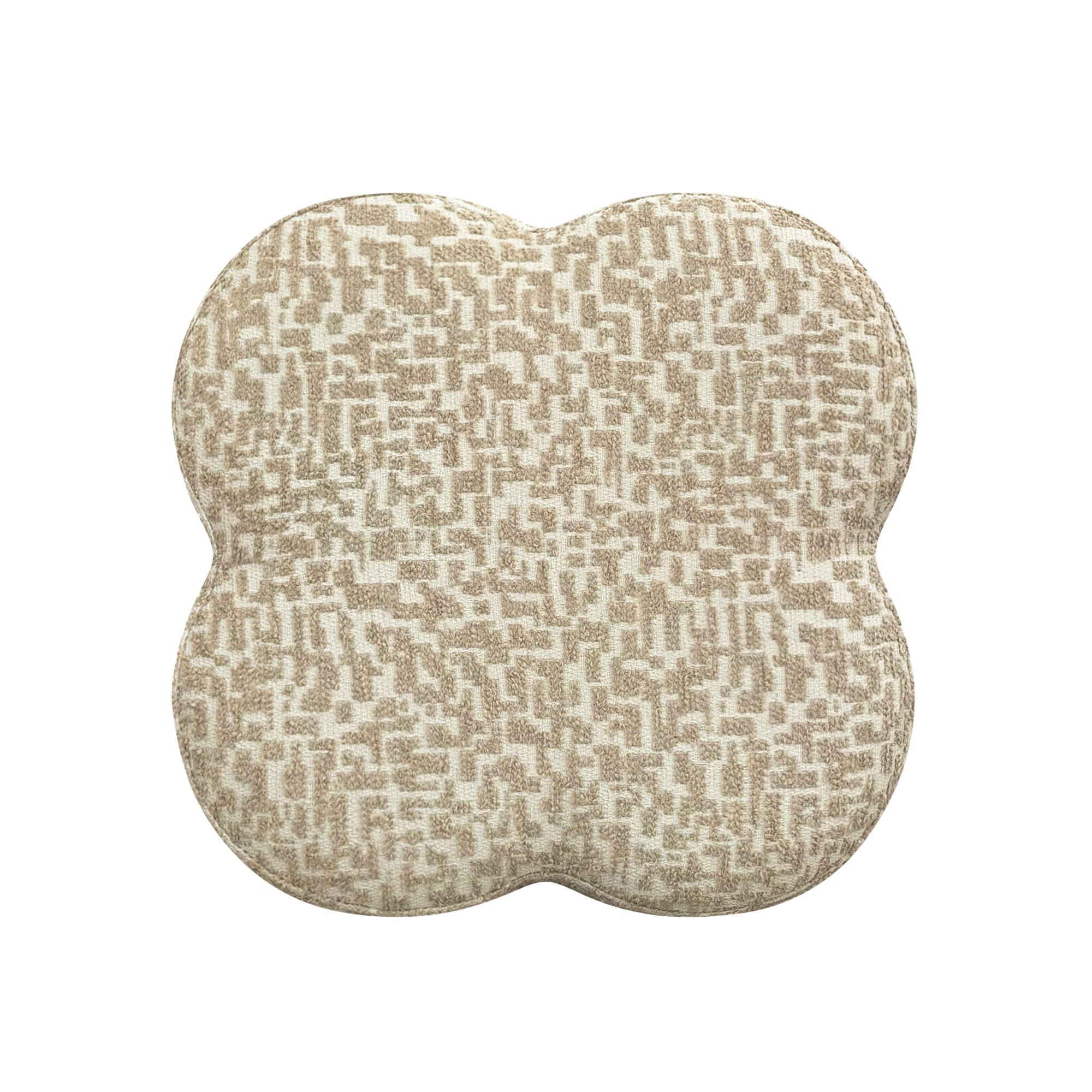 Sia Home Lucky pouf beige à motifs