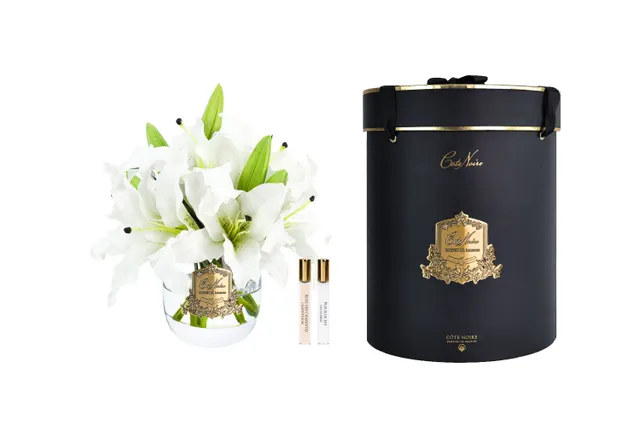 Côte Noire Perfumed Flowers LIL01 bouquet lys blanc