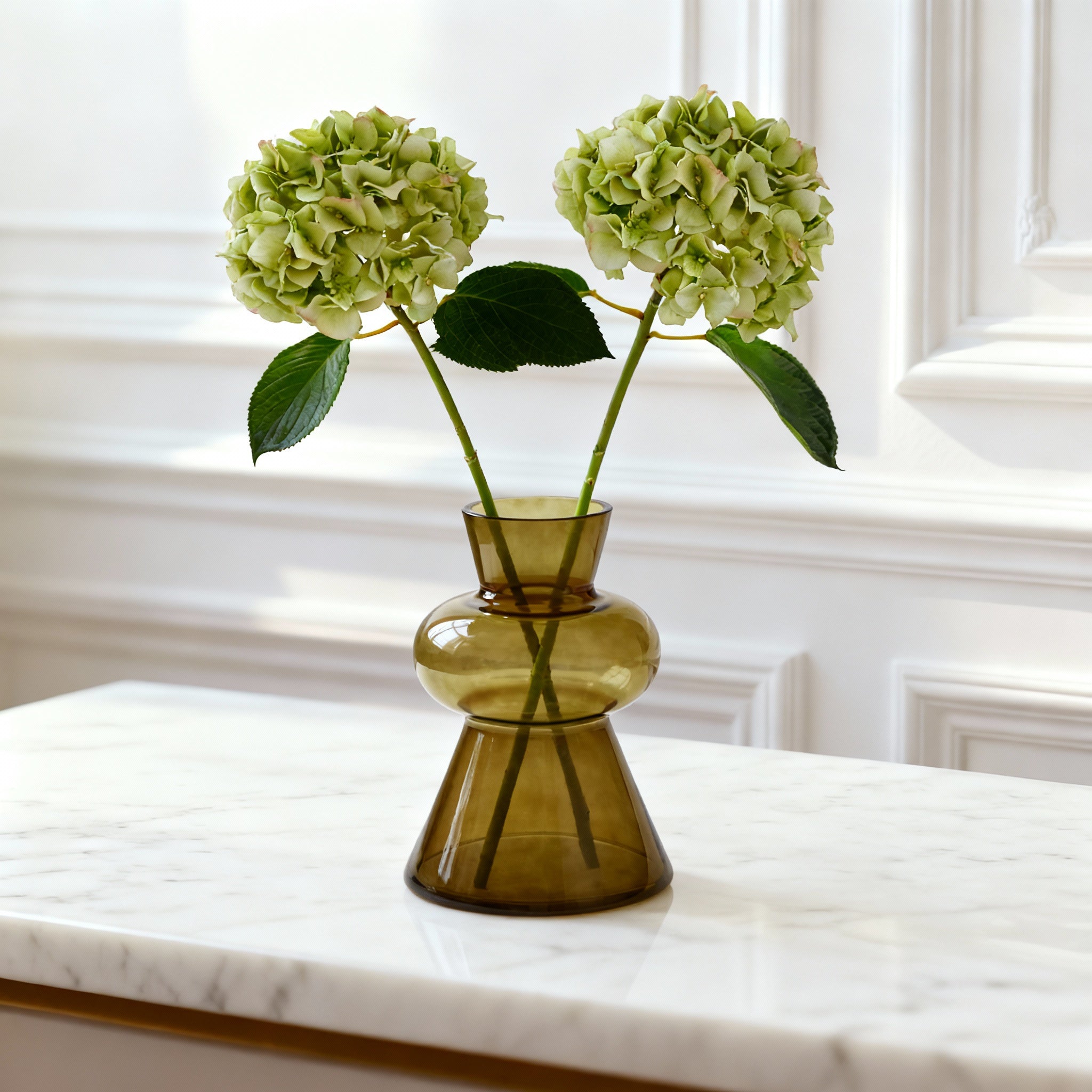 Sia Home Vases Bubble 23 cm vase verre rose