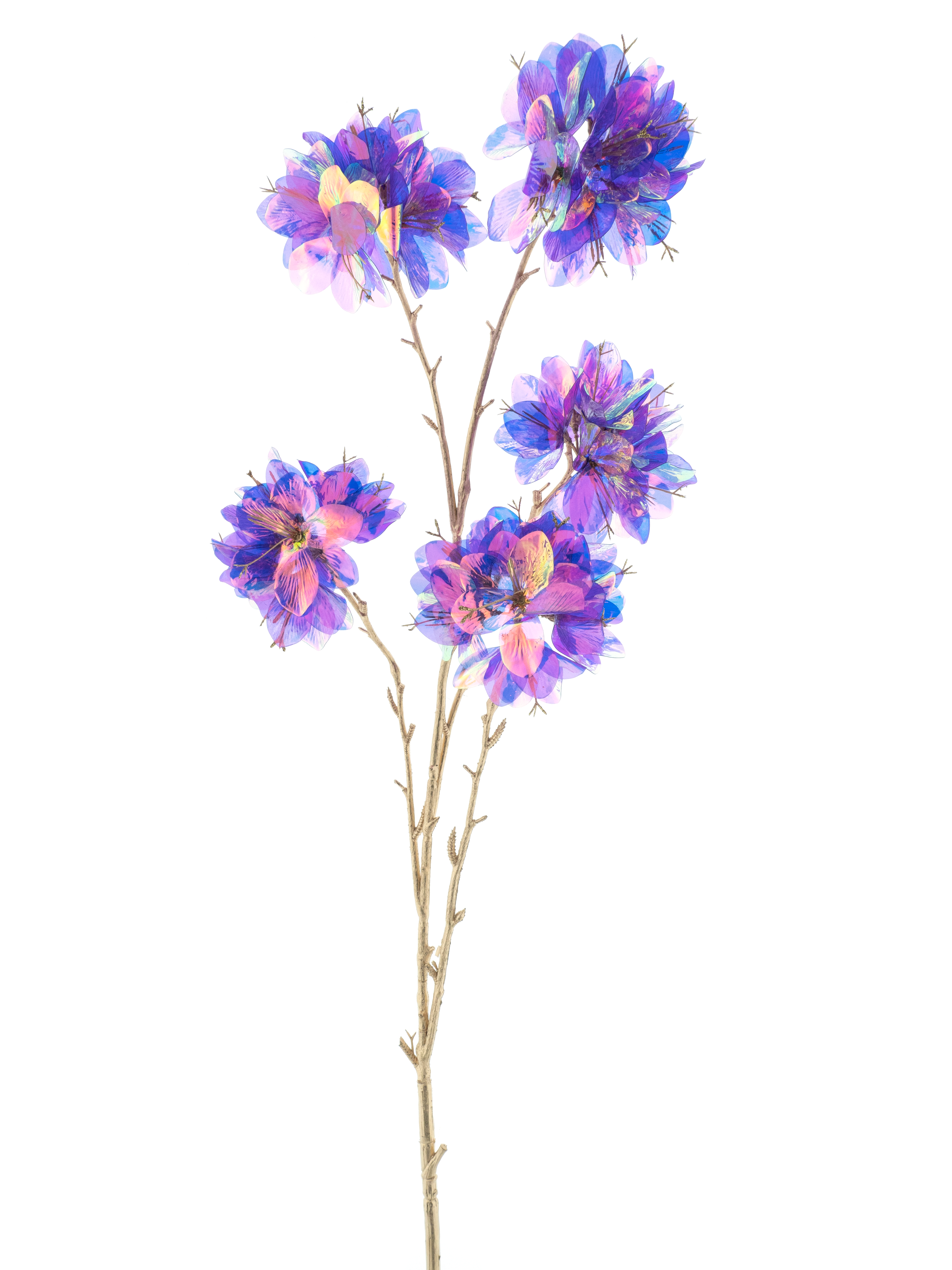 Feuillazur Rungis Rhododendron branche Noël artificielle 113cm crème