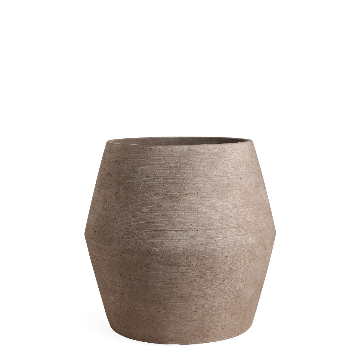 Sia Home Zen Cache-pot bombé marron foncé 54 cm