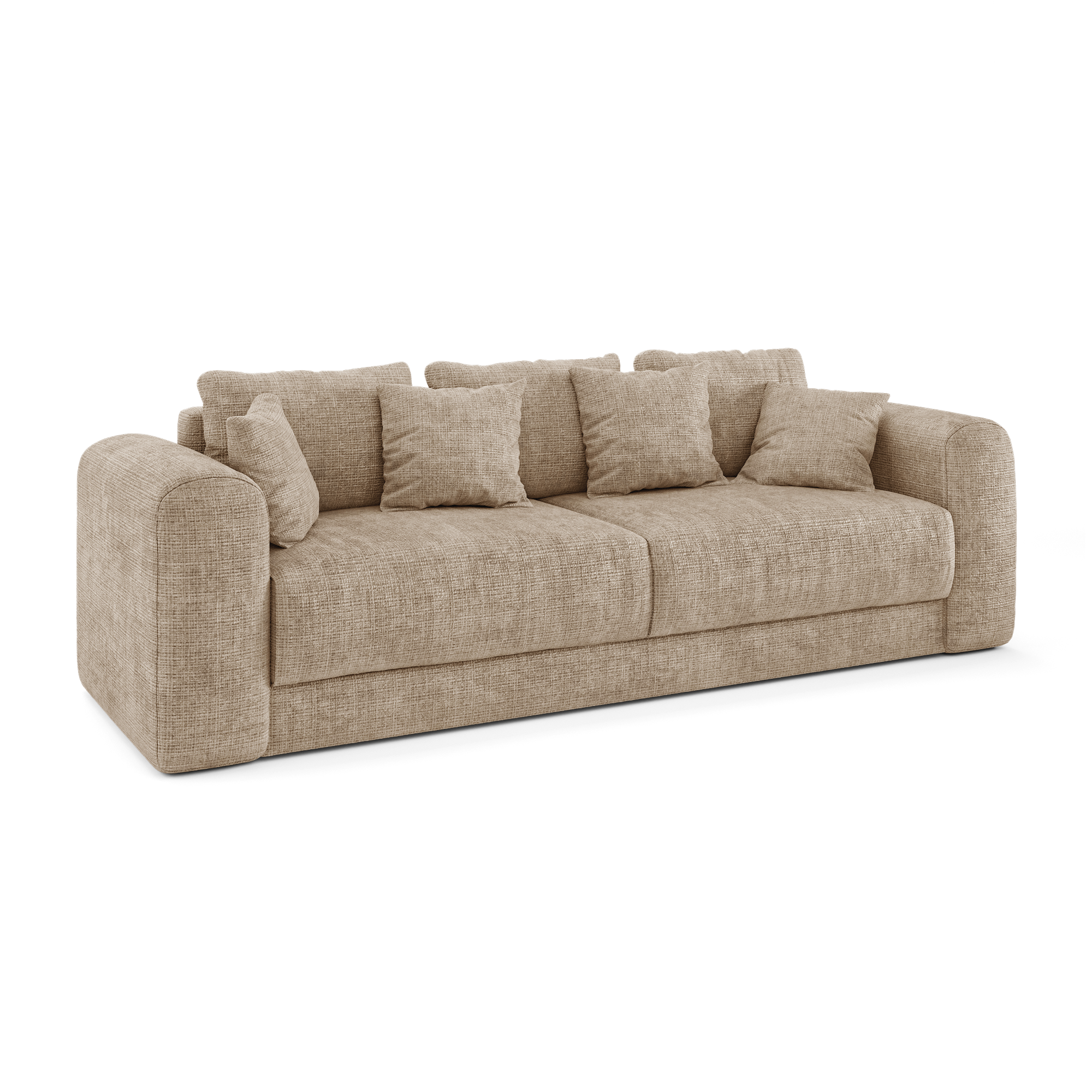 Sia Home Rio canapé convertible beige coffre 3-4 places