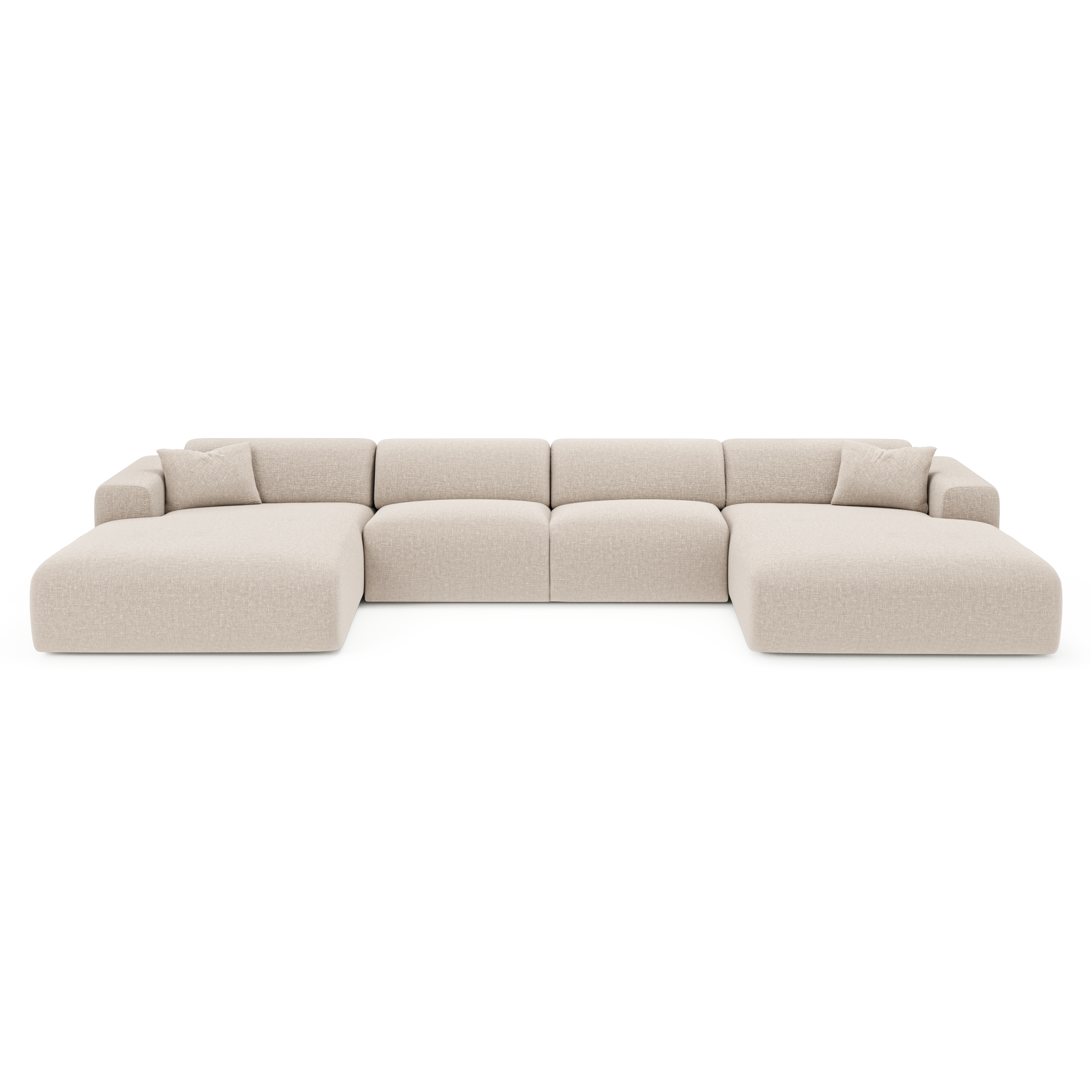 Sia Home Myra canapé symétrique beige 5 places