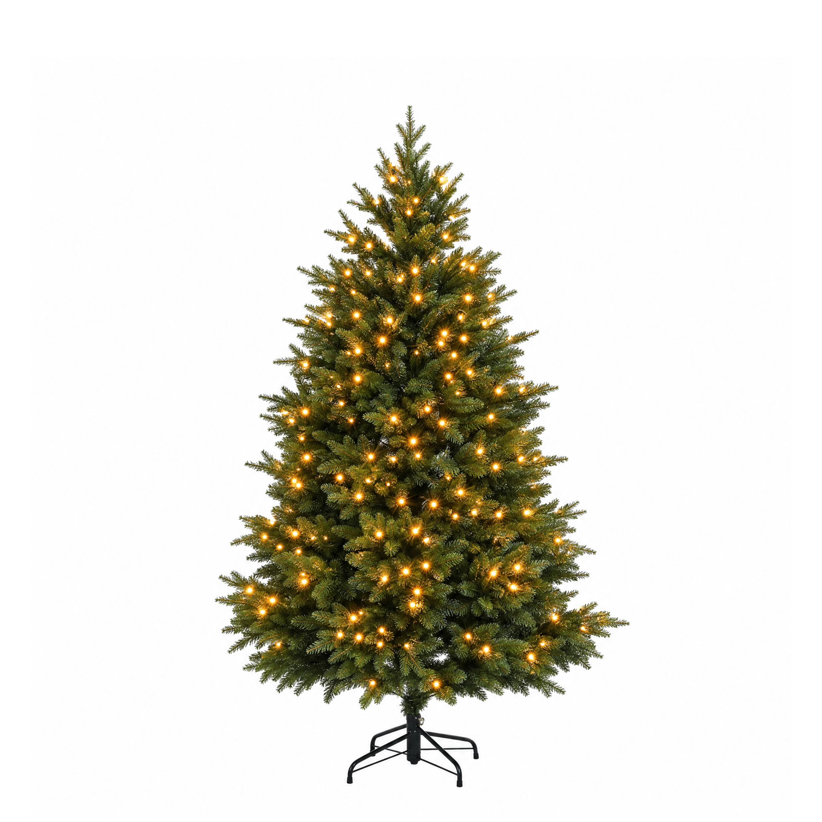 Sia Home Fluffy 180 cm sapin de Noël vert lumineux LED
