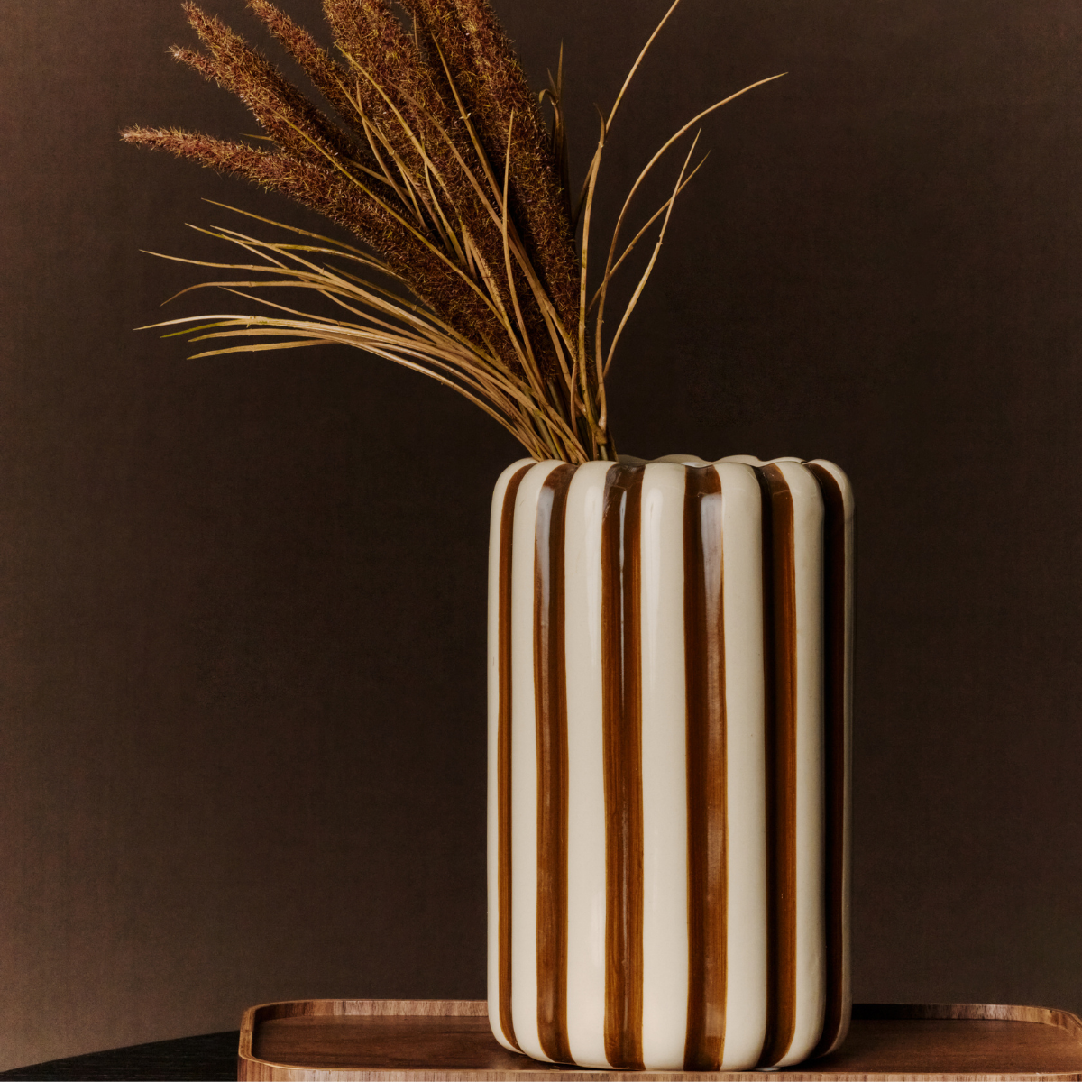 Sia Home bouquet pampa artificiel marron 50 cm