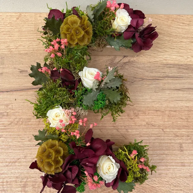 Ateliers Ouchamp Boulevard Malesherbes lettre fleurie 20 cm