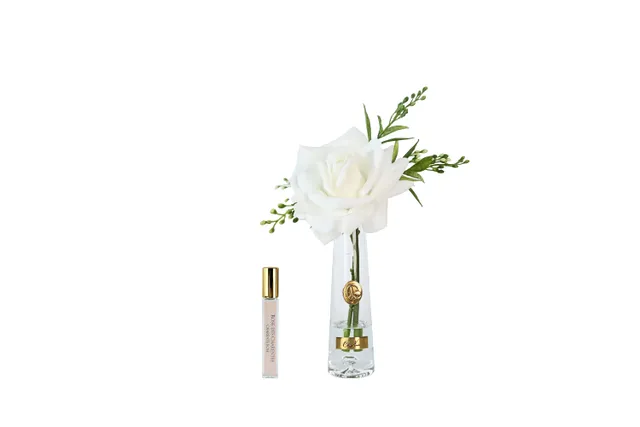 Côte Noire Summer Roses SRG01 rose blanche vase parfumée