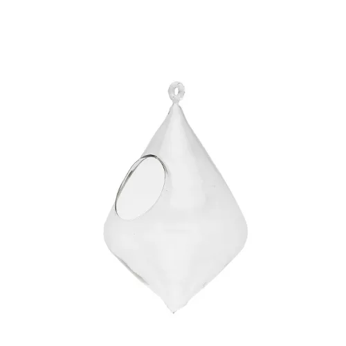 Sia Home Igloo vase verre transparent 25 cm