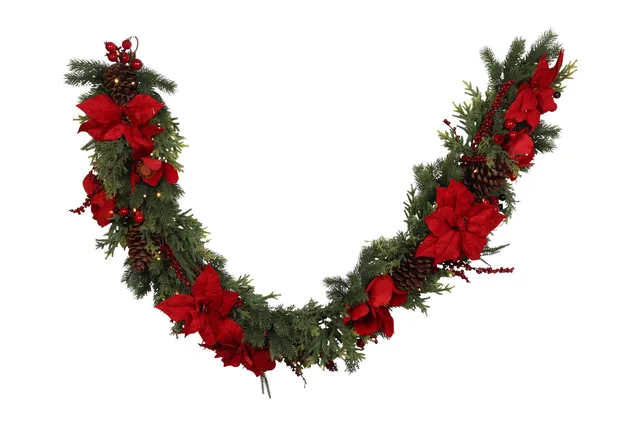 Feuillazur Rungis Guirlande à LED sapin 75 LED 183x25x14cm