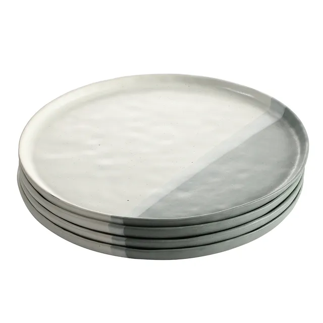 Sia Home Matty service 4 assiettes plates grès vert 27 cm