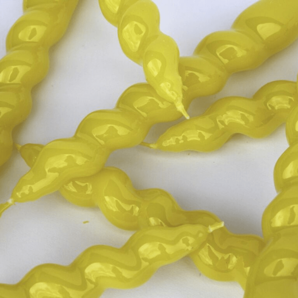 Flowrette Bougies Spirales Bougie Jaune Lot 3 Torsadée