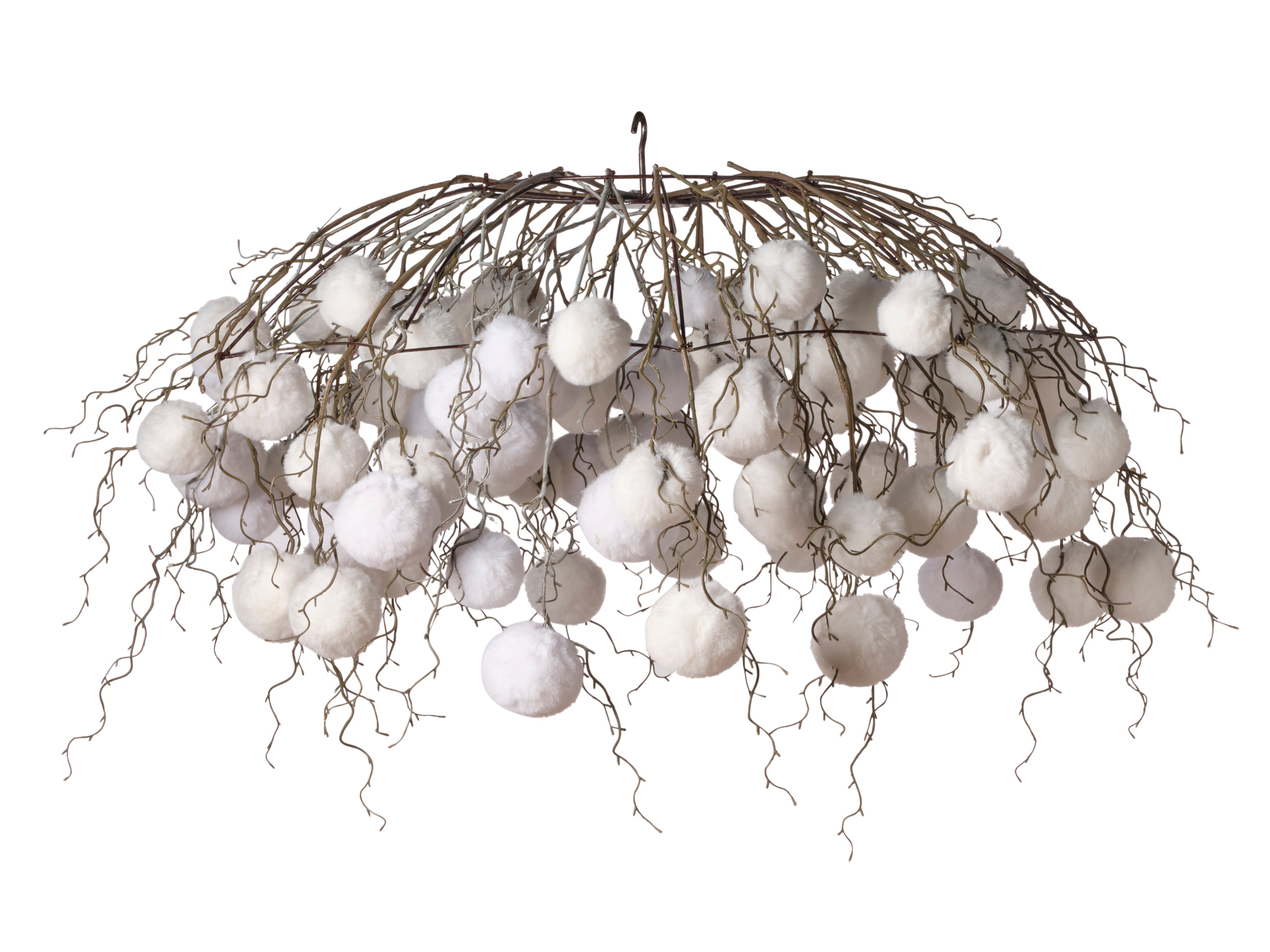 Feuillazur Rungis Structures Ombrelle boule beige structure 110cm