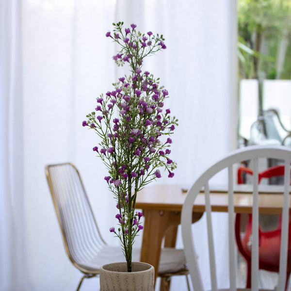 Flowrette Gypsophile mauve branche artificielle Real Touch