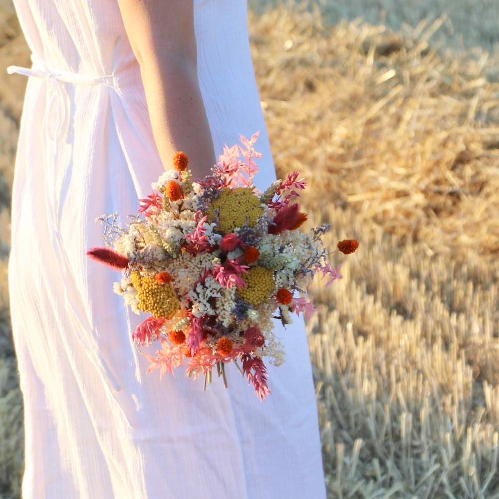 Flowrette Bouquet de la semaine fleurs séchées taille M été