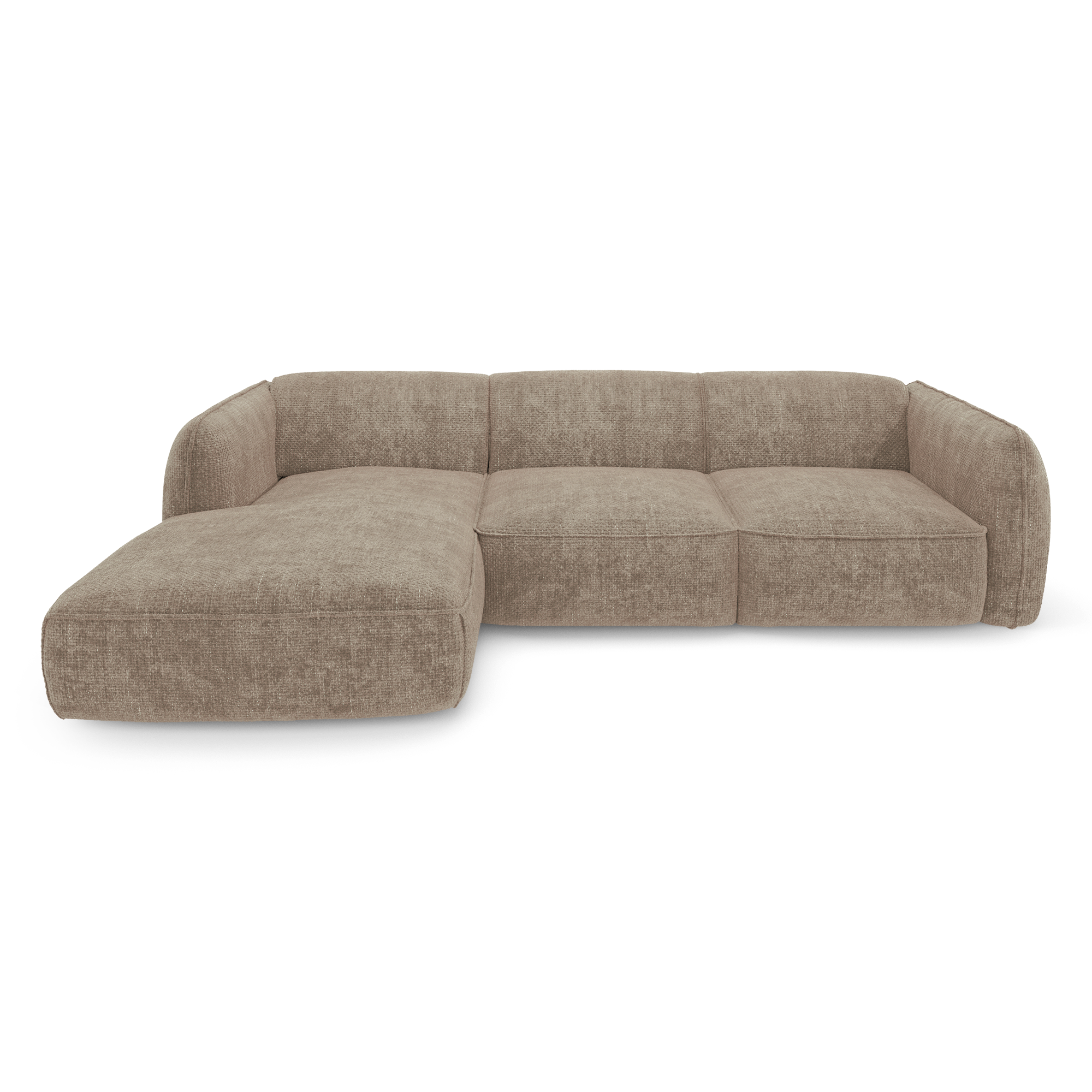 Sia Home Livia canapé d'angle gauche crème arrondi