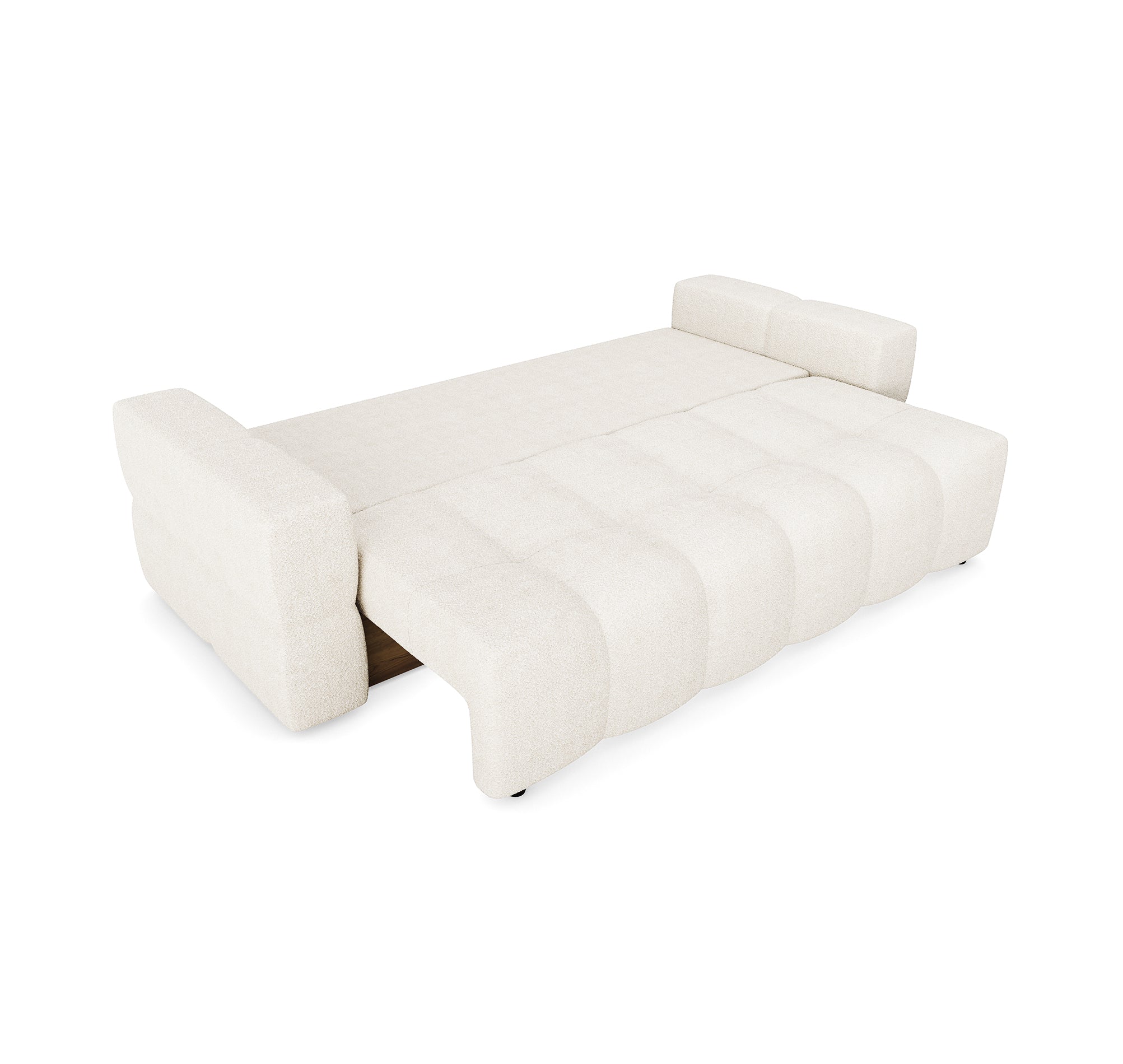 Sia Gabriel canapé convertible taupe avec coffre