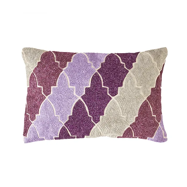 Sia Home Romance housse de coussin mauve 50x30 cm lin
