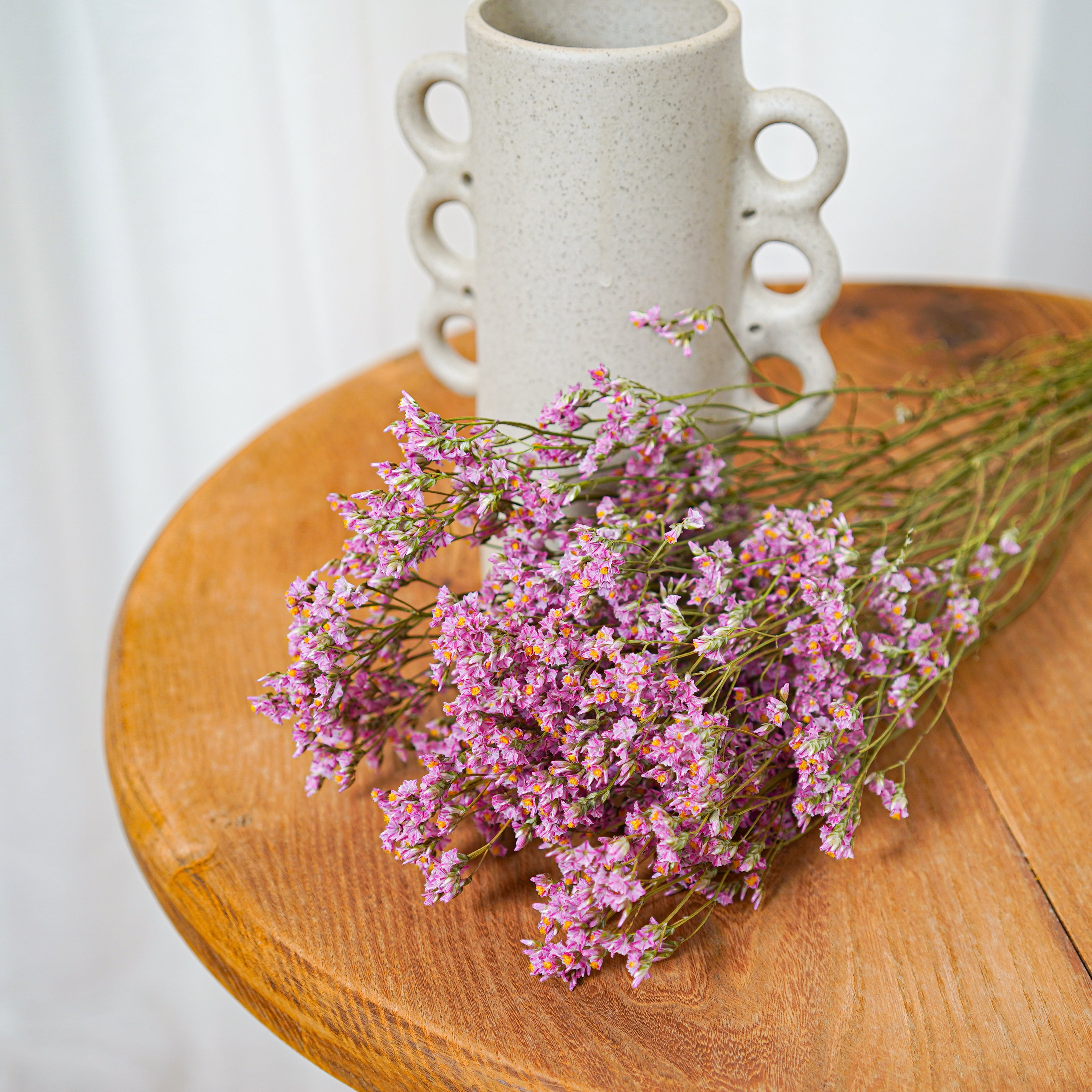 Flowrette Limonium botte fleurs séchées rose clair