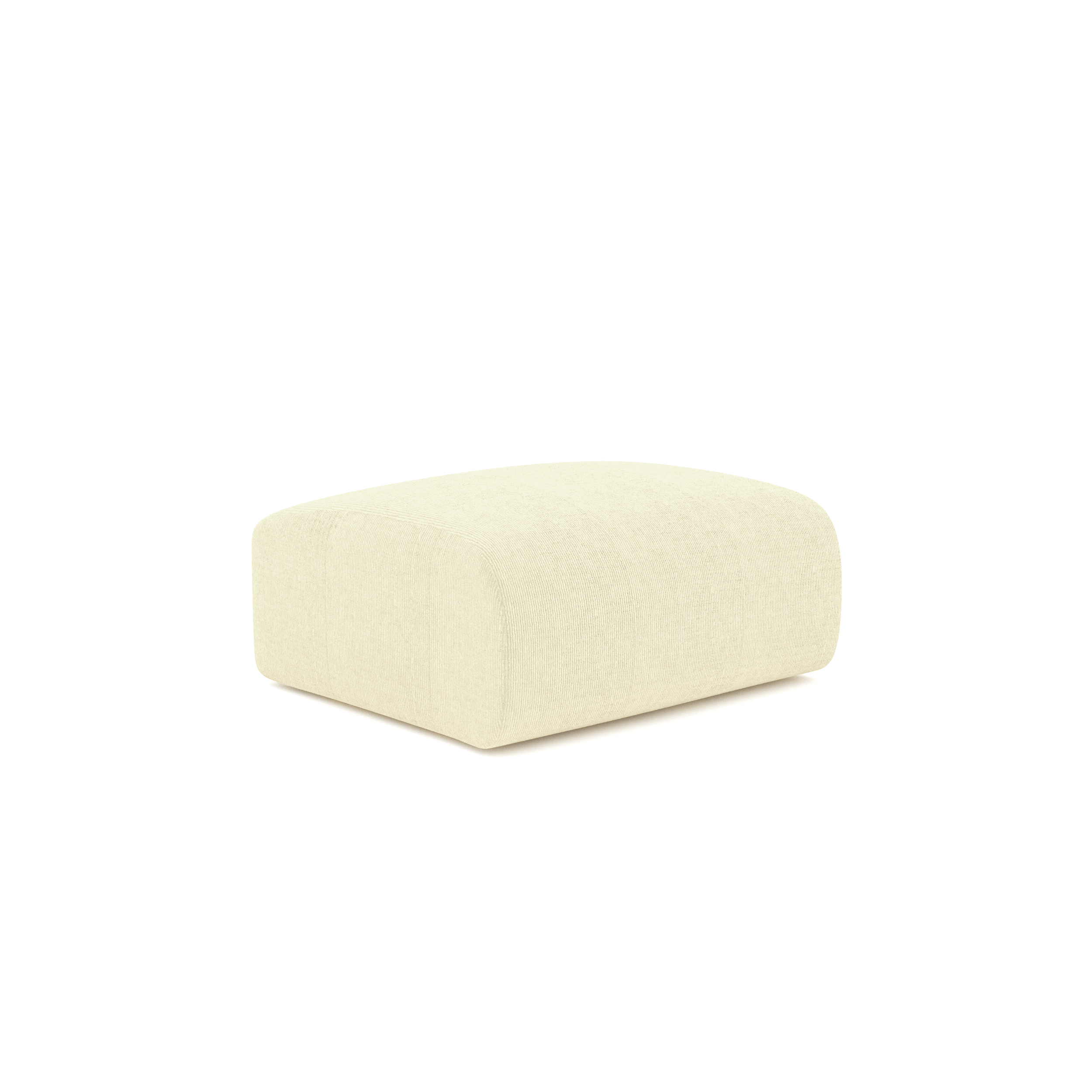 Sia Home Myra pouf beige tissu arrondi