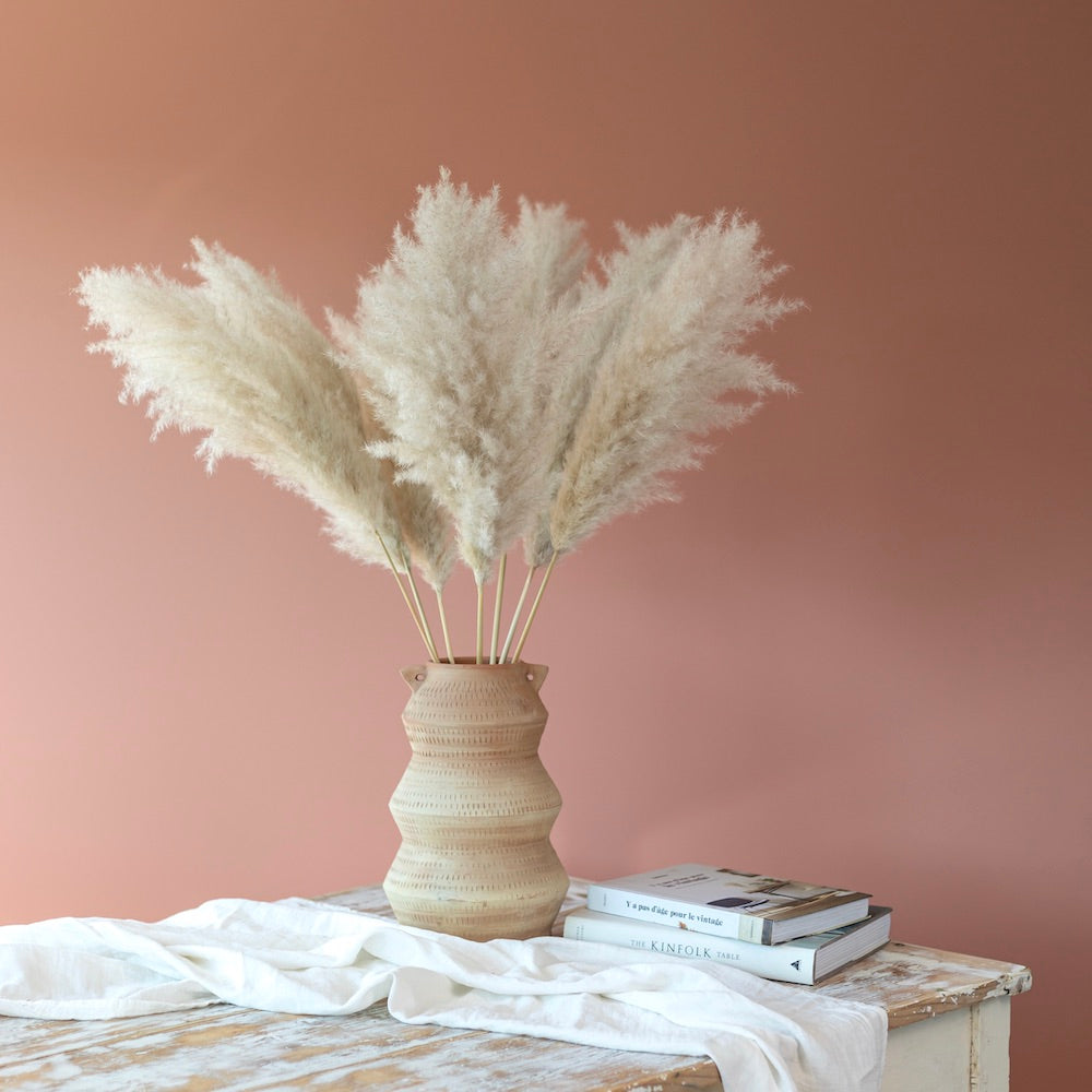 Flowrette Dune jarre vase fleurs séchées fait main