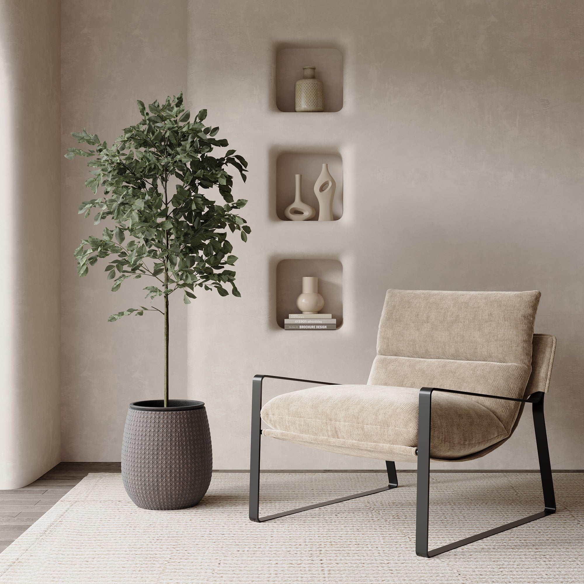 Sia Home Zen cache-pot rouge 38 cm losanges