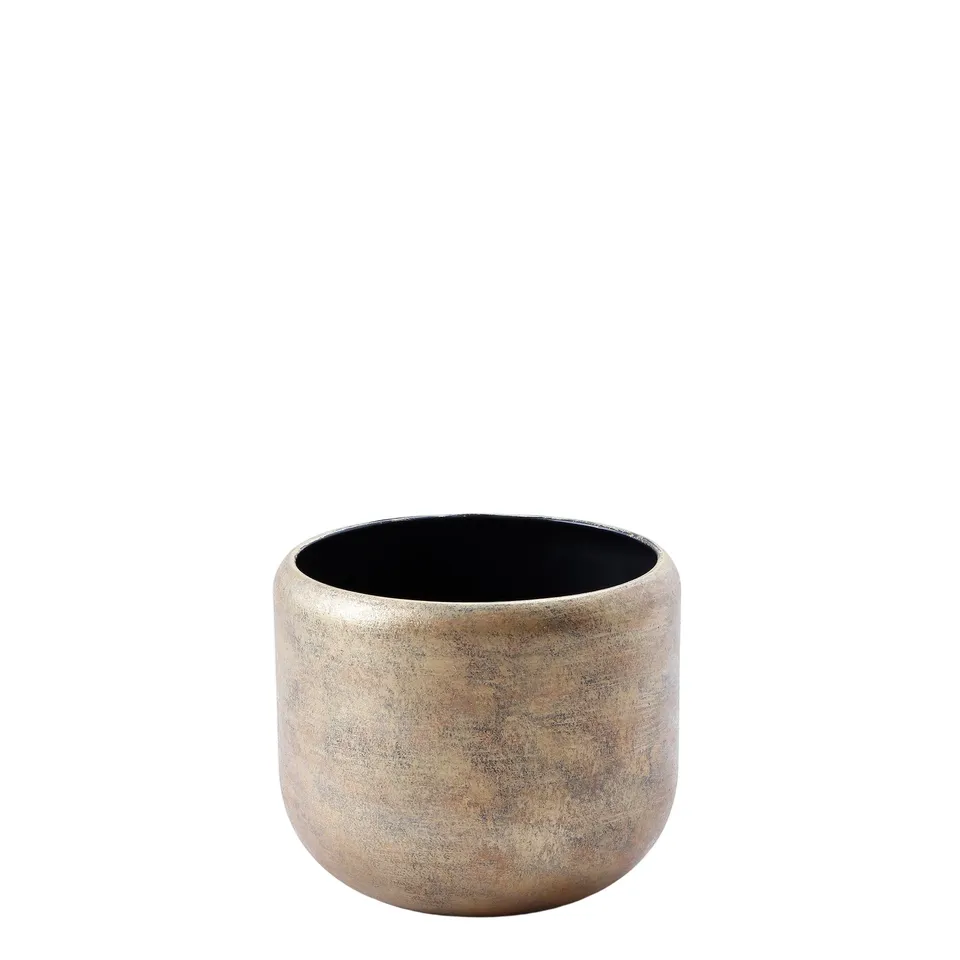 Sia Home Siven Cache-Pot Métal Doré 18 cm Laiton