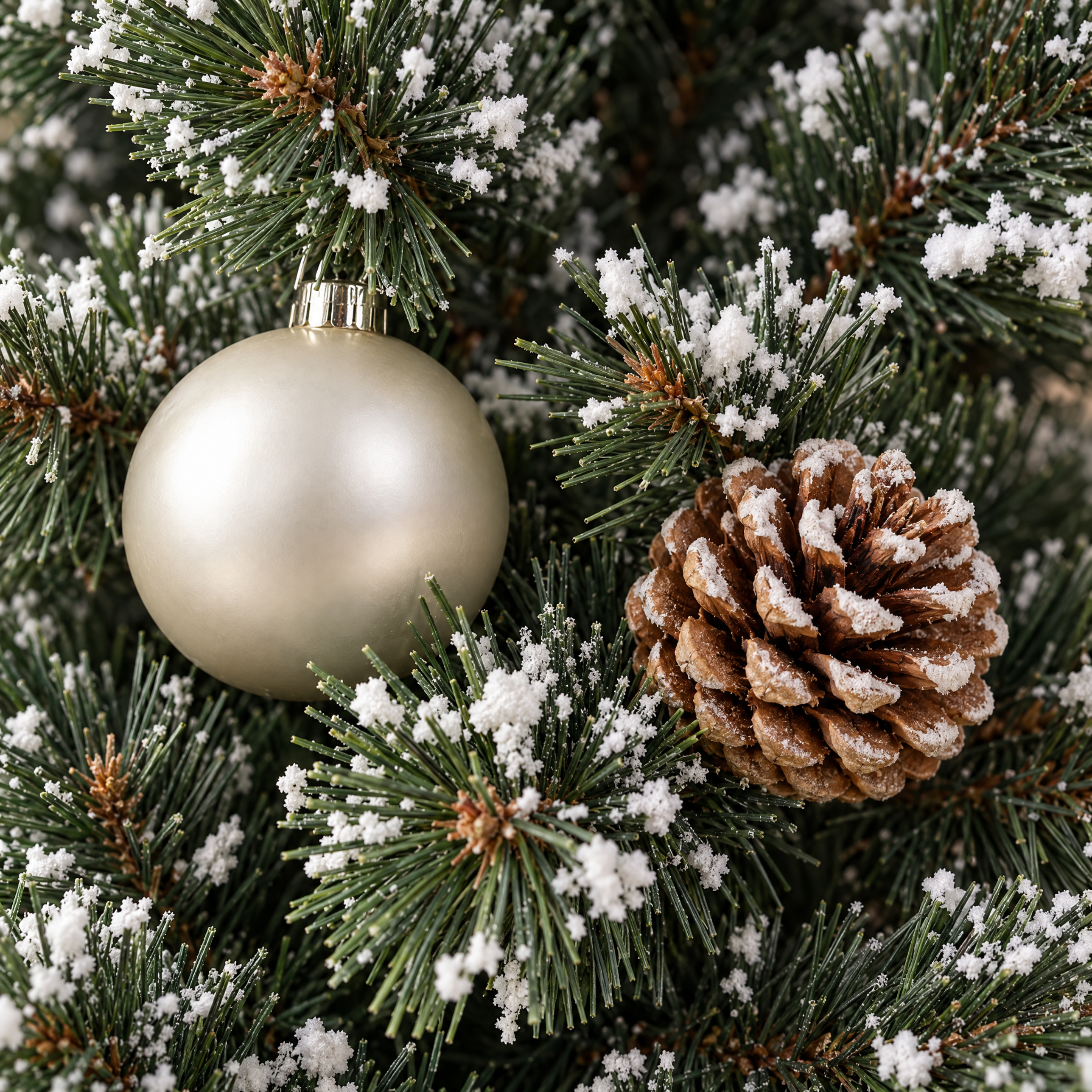 Sia Home Sapin Noël décoré 90cm sapin artificiel vert givré