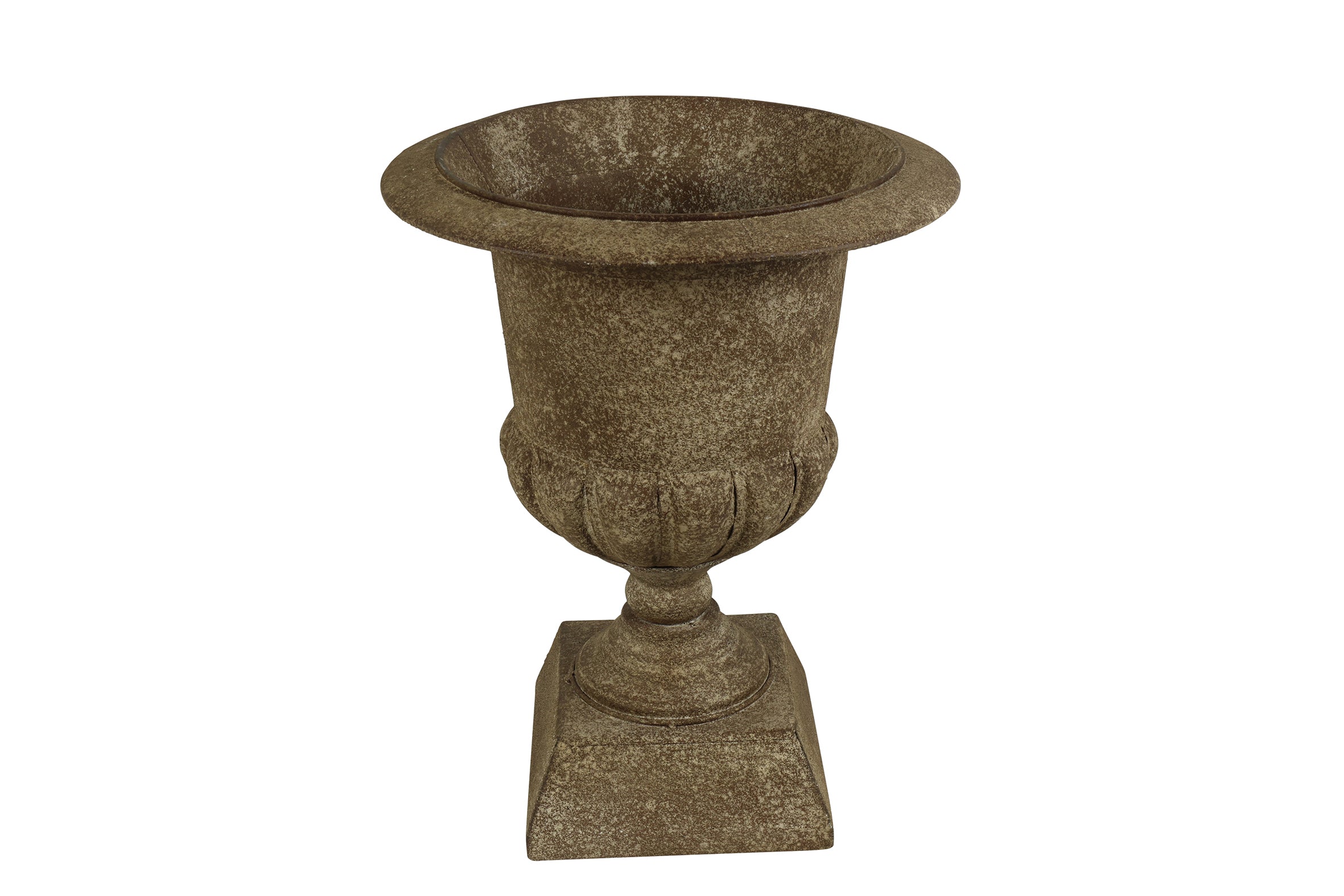 Feuillazur Rungis Médicis rouille vase en verre 31x31x39cm