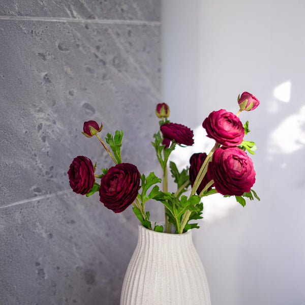 Flowrette Purple ranunculus fleur artificielle violette