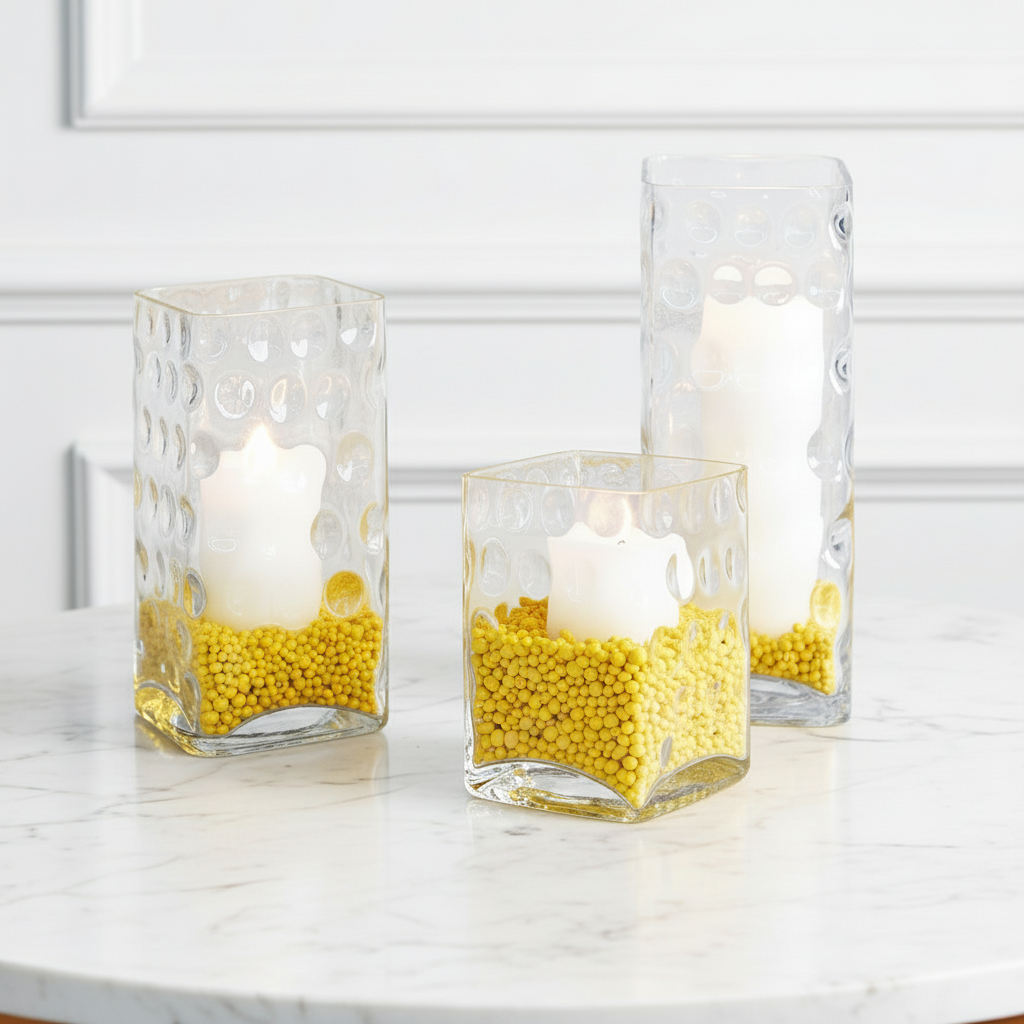 Sia Home Gravillons pour vase jaune 350 ml 10 cm