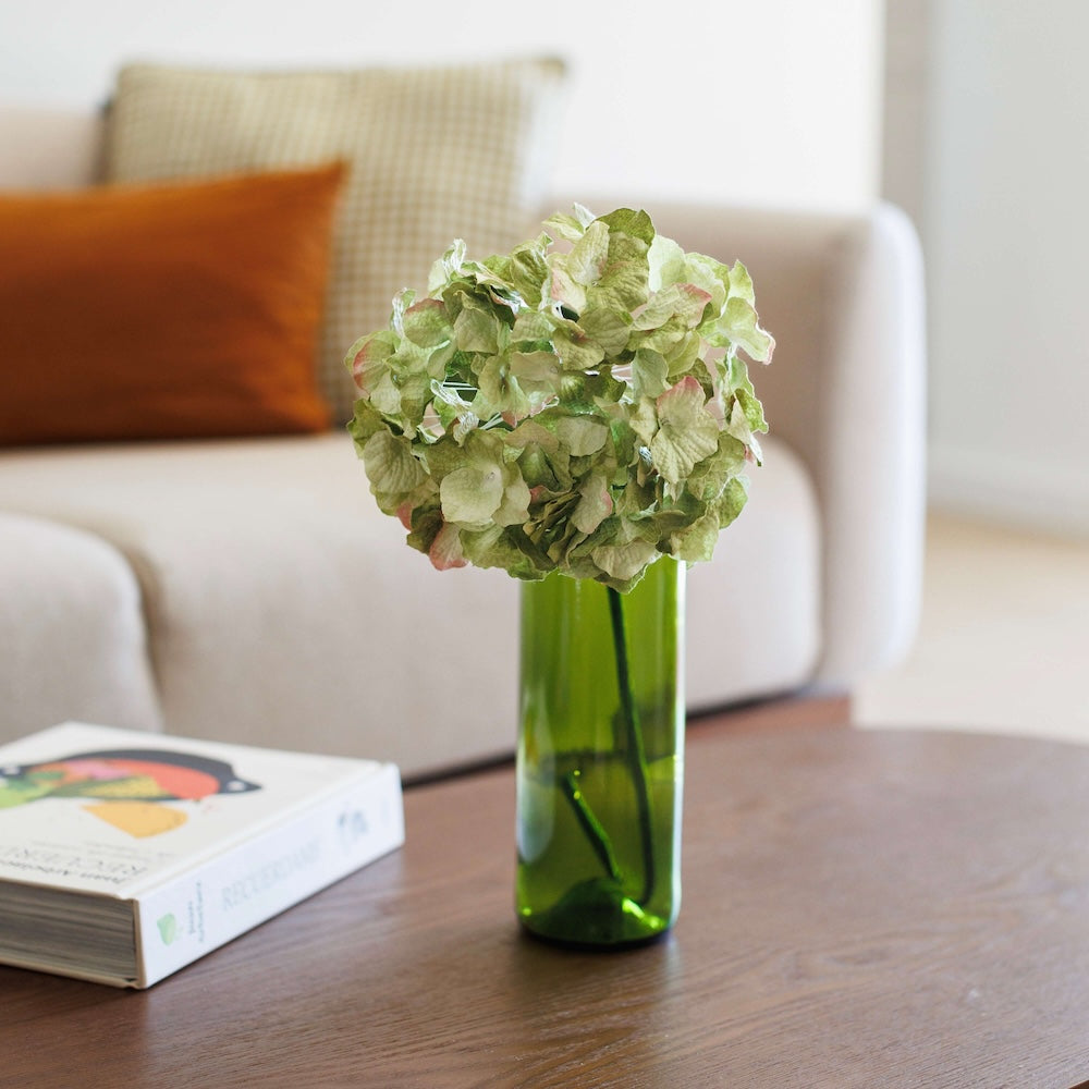 Flowrette grand hortensia papier vert x1 durable