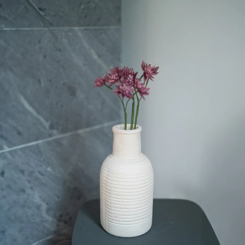 Flowrette Astrance fleur en papier violet x1 centre de table
