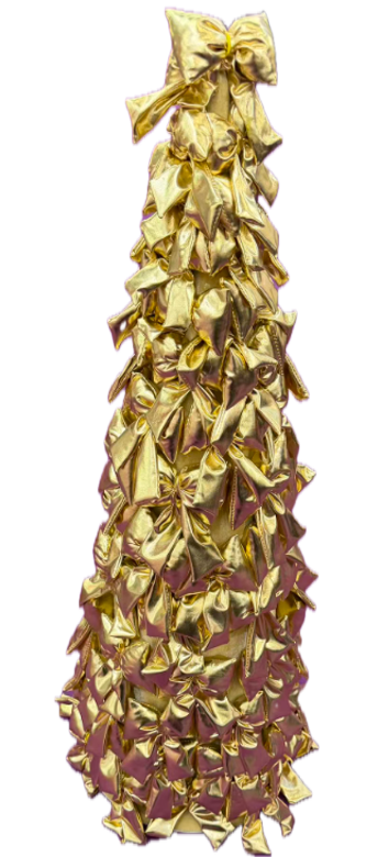 Feuillazur Rungis Produits de saison Sapin nœud doré sapin Noël 130cm