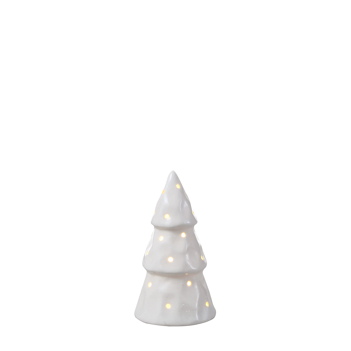 Sia Home Molly statue sapin lumineux blanc 12 cm