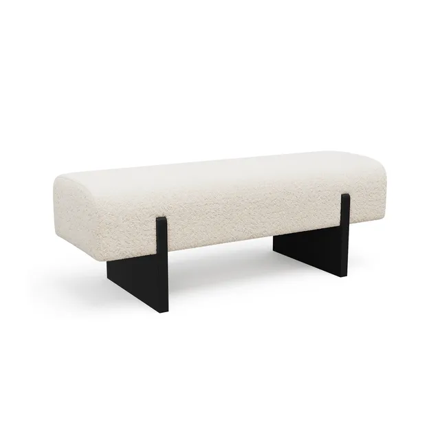 Sia Home Vog banc bouclette crème design