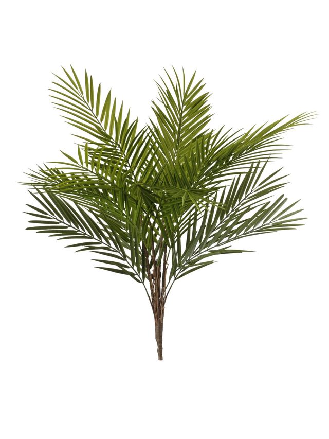 Feuillazur Rungis Bamboosa feuillage artificiel vert rouge 40x40x66cm