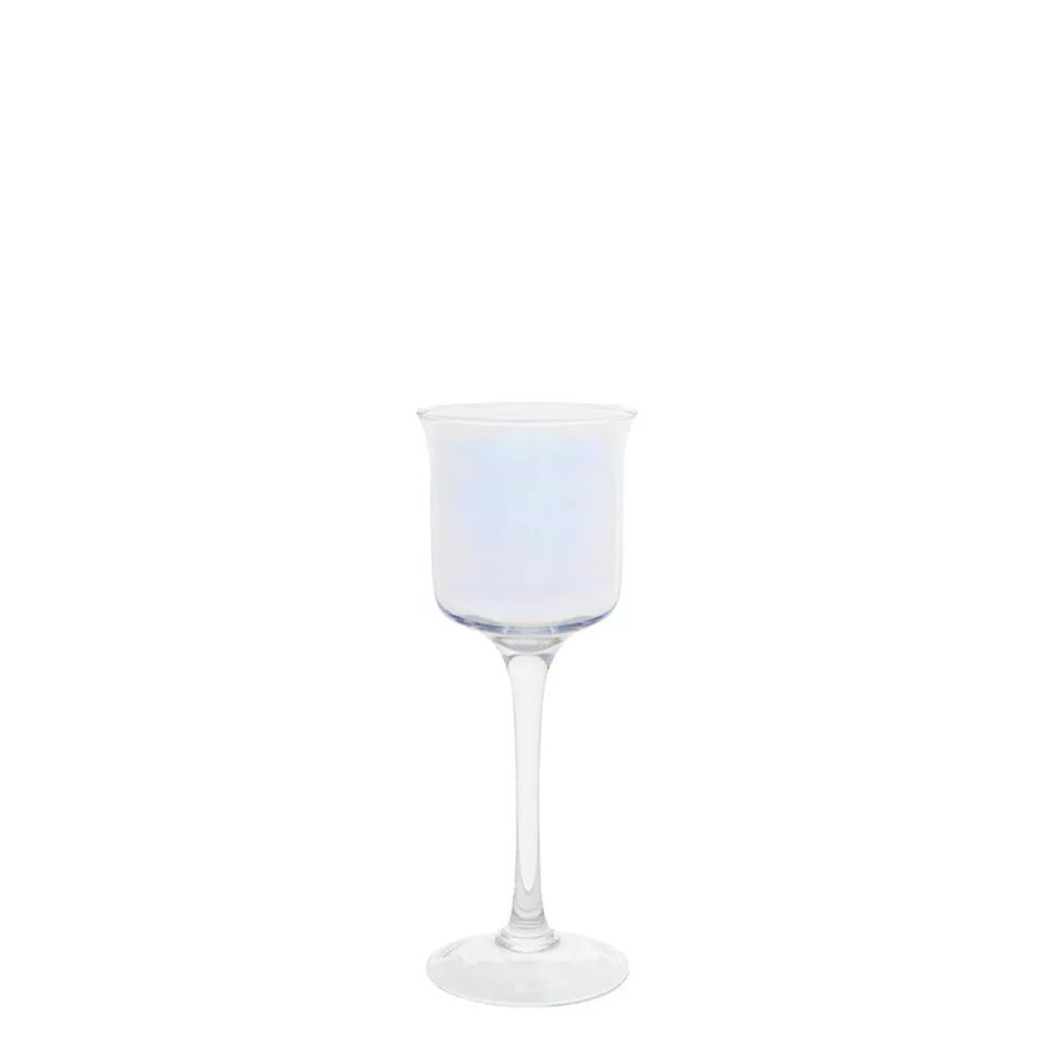Sia Home Pearly porte-bougie à pied irisé 30 cm