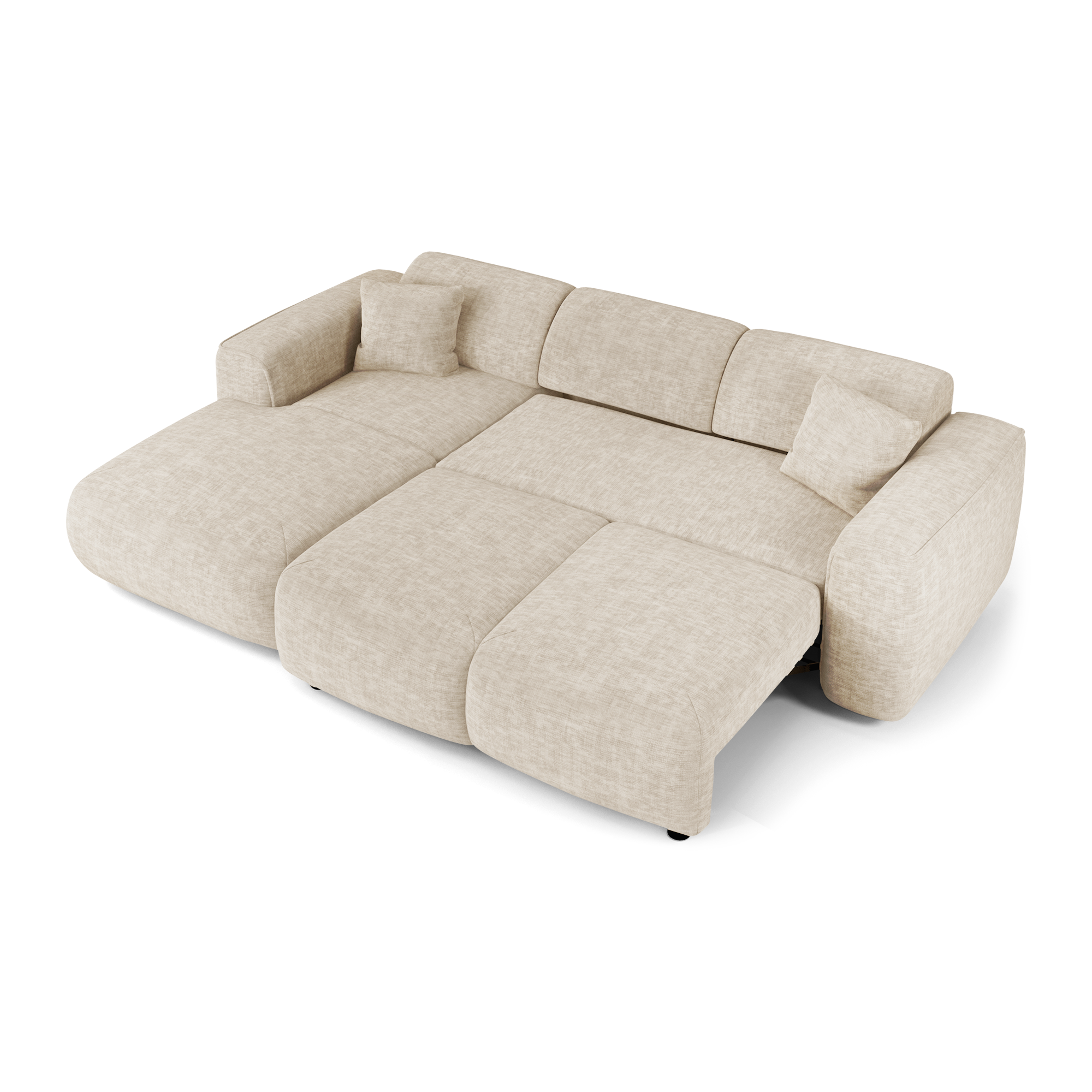 Sia Home Yuma Canapé convertible angle gauche beige