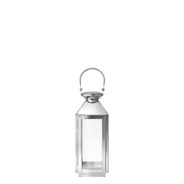 Sia Home Autan 27 cm lanterne argenté verre acier