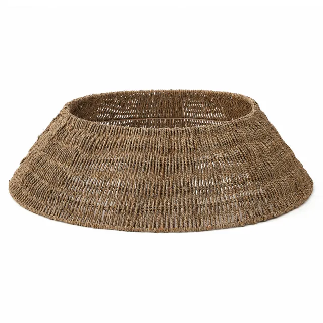 Sia Home Cache-Pied Sapin 90 cm Fibre Marron