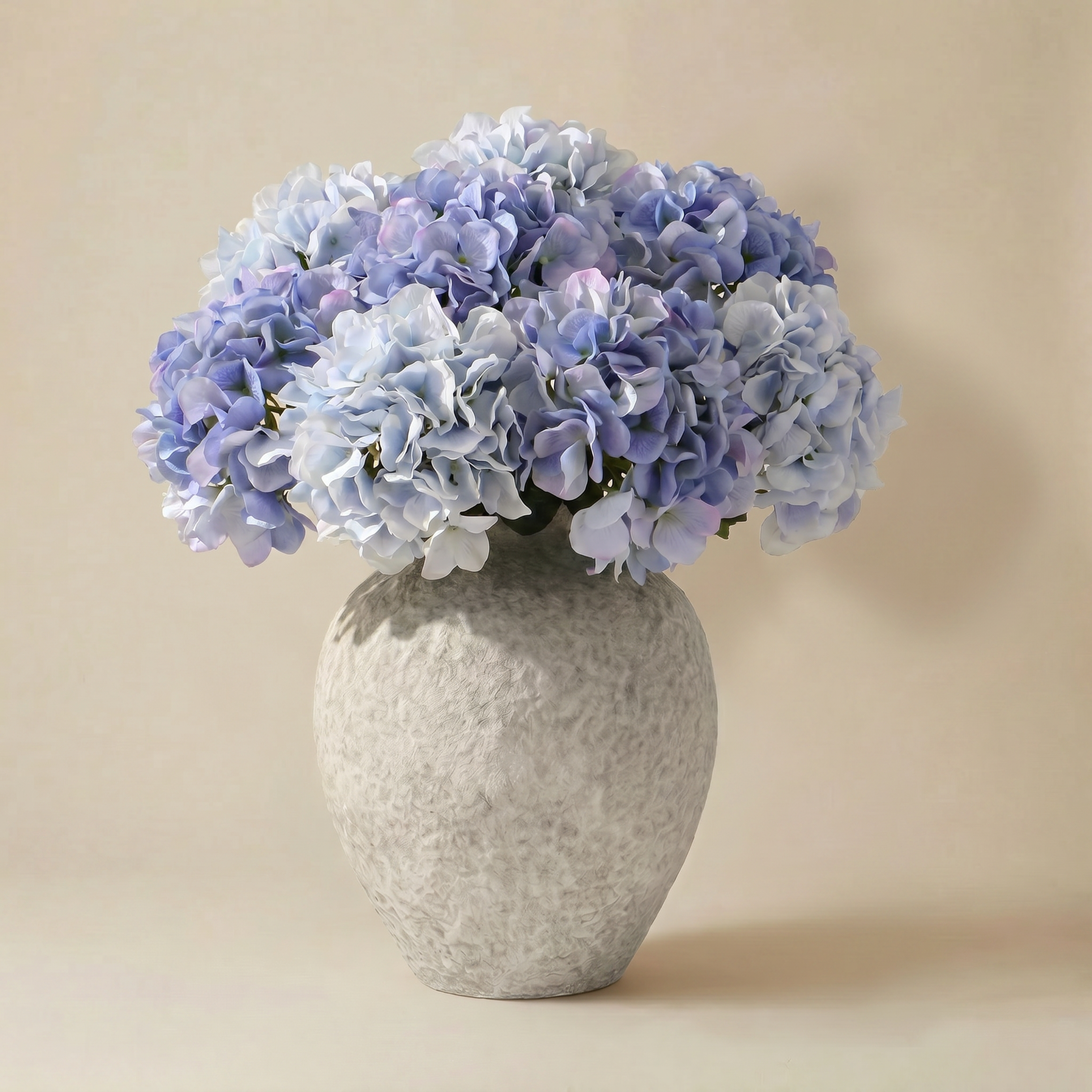 Sia Home Hortensia bouquet artificiel bleu 9 tiges 63cm