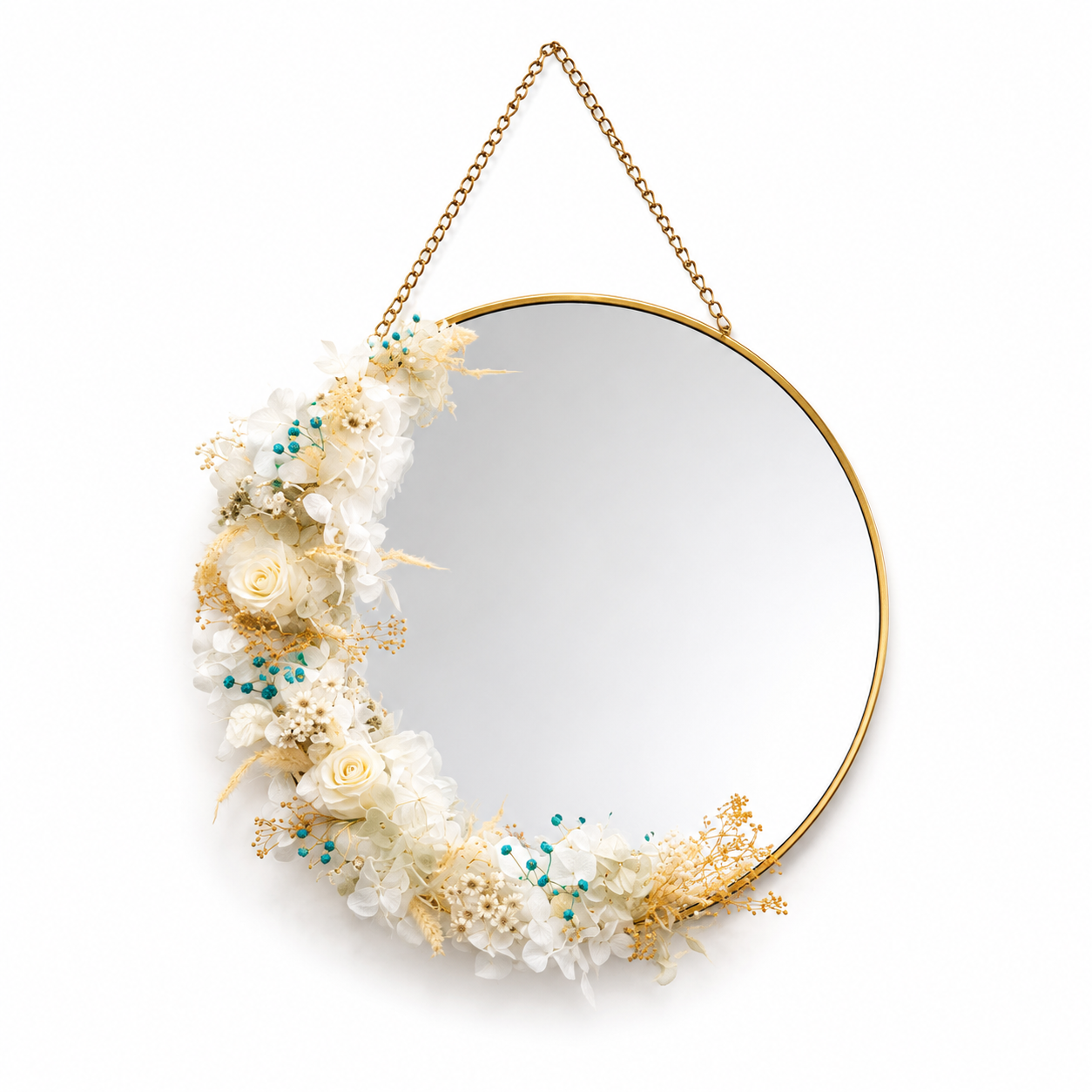 Ateliers Ouchamp Rue Crémieux miroir fleuri S rose stabilisé